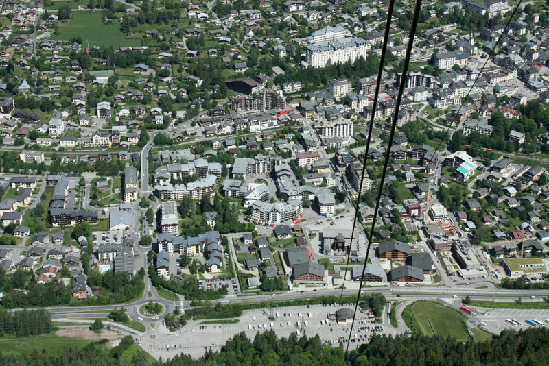 07. Chamonix văzută din telecabina primului tronson